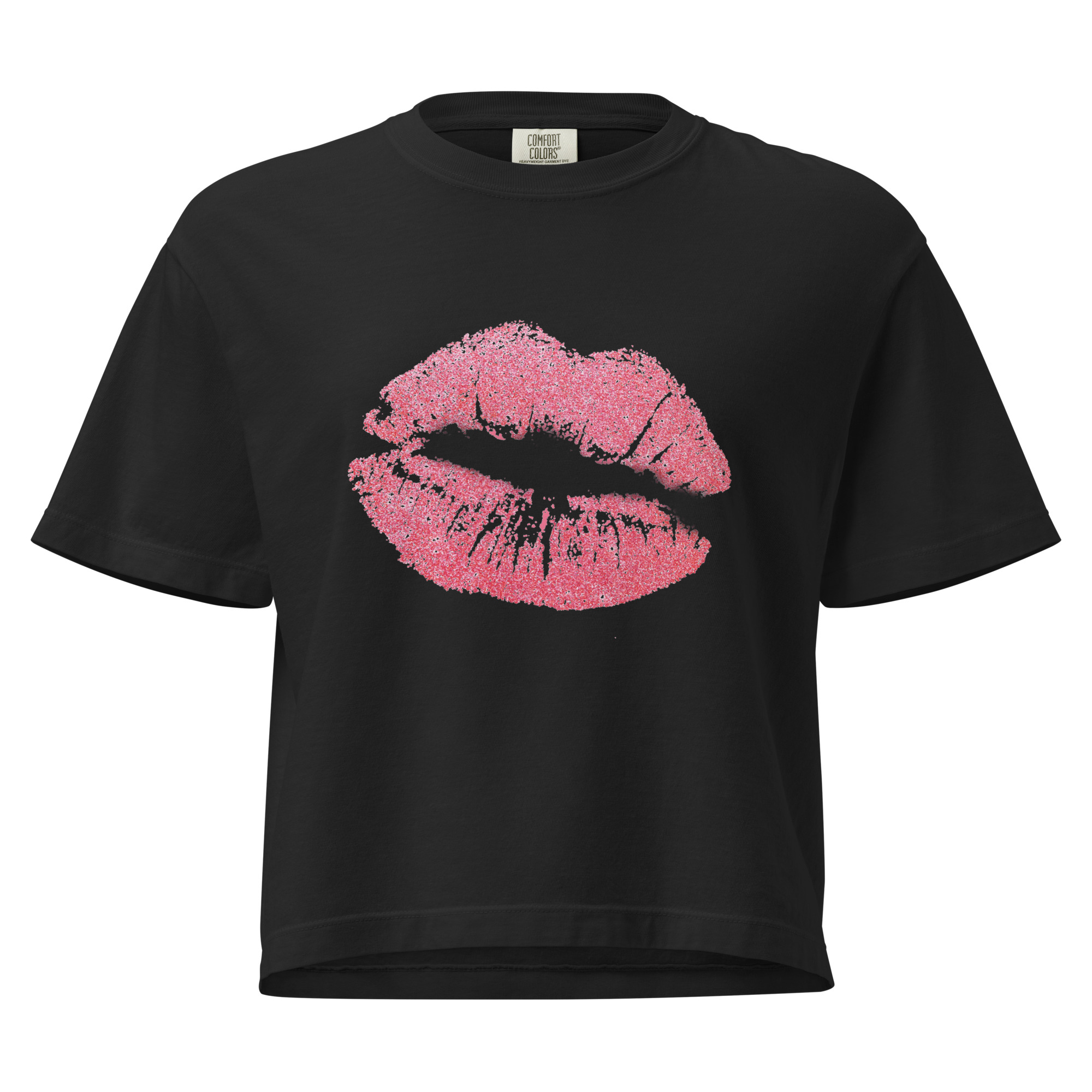 Kussmund T-Shirt im Boxy-Schnitt – lässig, feminin, ein bisschen frech – Bild 6