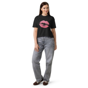 Kussmund T-Shirt im Boxy-Schnitt – lässig, feminin, ein bisschen frech