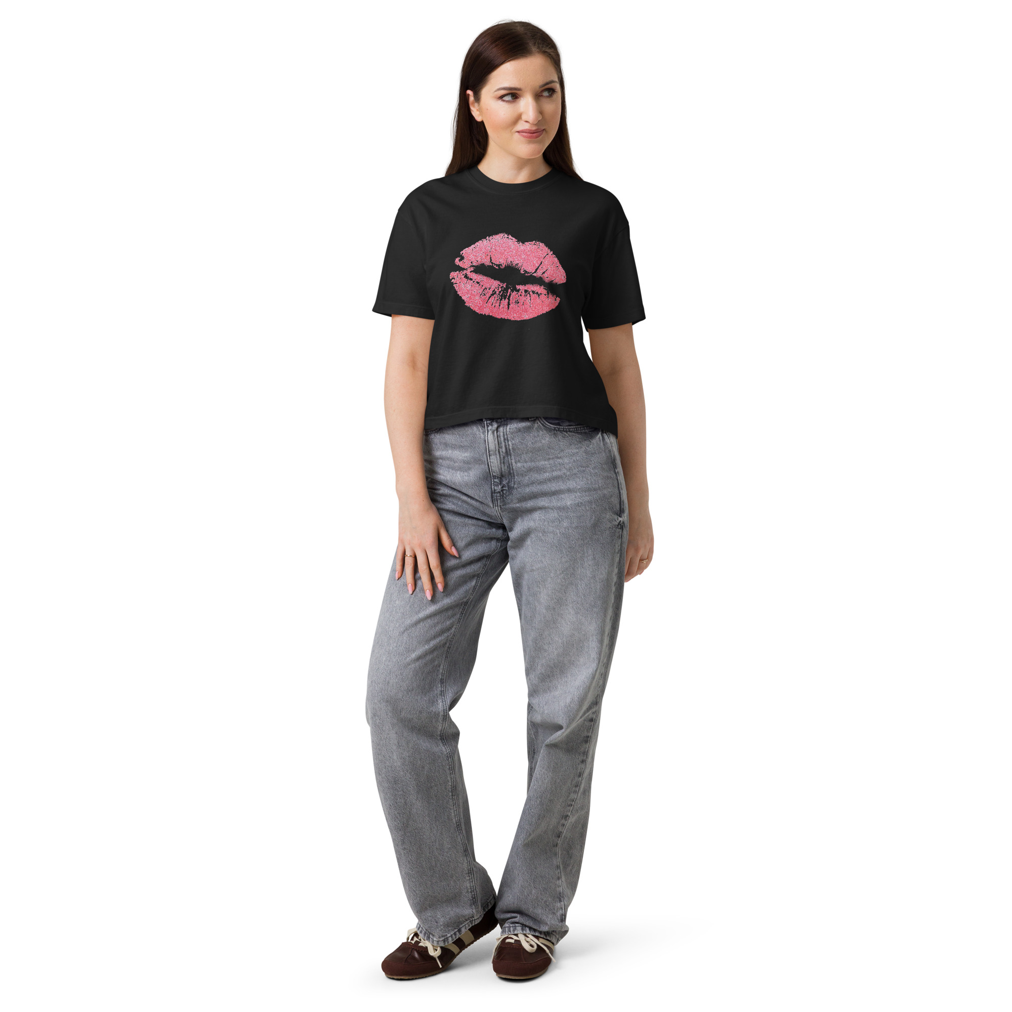 Kussmund T-Shirt im Boxy-Schnitt – lässig, feminin, ein bisschen frech